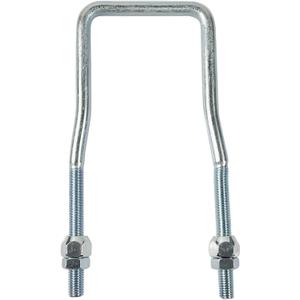 Spare Tire Carrier for Trailer,U-Bolt Zinc Plated Spare Tire Mount Bracket Side Mount 4 or 5 Lug fit Ski Boat, Fishing Boat or Sailboat Trailer (12 Inch, Silver)