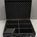 2700+ Cards Storage Box, Secure Lockable Card Case with Shoulder Strap, Heavy-Duty Acrylic Trading Card Organizer with 6 Dividers for TCG, CCG and Sports Cards (Black)