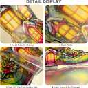 Gingerbread Man Ornament Acrylic Suncatcher Window Hanging Wall Decor for Indoor Outdoor Doors Home