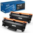 TN760 Toner for Brother Printer: Replacement for Brother TN-760 TN730 TN 760 TN-730 High Yield Black Cartridge HL-L2325DW MFC-L2710DW MFC-L2750DW DCP-L2550DW HL-L2350DW HL-L2395DW 2 Pack