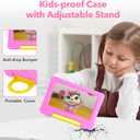 Kids Tablet 7IN Children Tablets for Kids 3-7 Android Tablet for Toddler Boys Girls, Educational Toddler Tablets with WIFI Touch Screen, Dual Camera, Kids Learning APP for Child Ages 3 to12 (Pink)