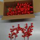 36 Pcs Christmas Tree Decorations, Artificial Red Berry Stems 8.5inch Berry Picks Holly Berries Branches for Christmas Decor Xmas Winter Holiday Home DIY Ornaments