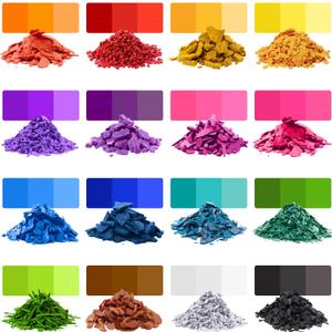 Candle Dye for Soy Wax Candle Making - 16 High-Concentration Colors - Mix to Create Endless Shades (16 Pcs)