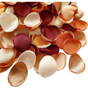 Lookein 300pcs Terracotta Rose Petals Satin Flower Petals for Wedding Flower Girl Basket Table Centerpieces Aisle Runner Party Confetti Bridal Shower Dinner Wedding Decoration