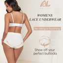 ANLIQI Women Underwear Cotton High Waist Tummy Control Panties Full Coverage Briefs Soft Stretch Ladies Breathable Underpants (XL)