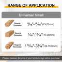 48 Pack Chair Leg Floor Protectors Small, Chair Feet Protectors for Hardwood Floors,Silicone Chair Leg Caps Covers Pads, Floors from Scratching and Reduce Noise(Fit:8/16"-15/16")