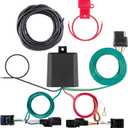 CURT 56474 4-Pin Trailer Wiring Harness fits 2021-2025 Sorento with Led Taillights and 2023-2025 Sportage | Comes with Rubber Dust Cover | No Drilling Required