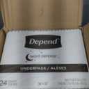 Depend Underpads XL, Disposable Incontinence Bed Pads for Adults, Slip Resistant, 36" x 30", Count of 48 
