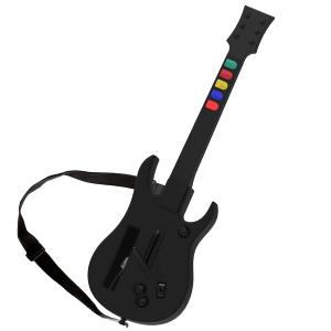 ATUTEN Wireless Guitar Compatible for Wii, Supports for Rock Band Games and Guitar Hero.Rock Band 1 is Not Supportedblack