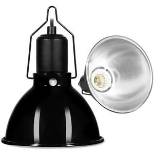 DXOPHIEX 5.5 inch Dome Reptile Light Fixture Reptile Heat Lamp UVB Light Fixture for Bearded Dragon, Lizard, Hermit Crab, Turtle Tank and Terrarium（Max 100W）