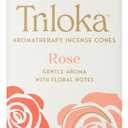 Triloka Incense Cones, Rose, 20 Grams