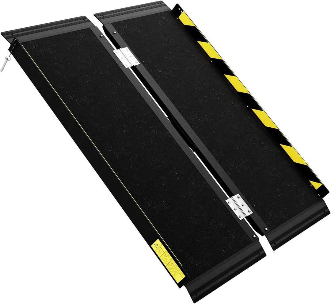 3FT Wheelchair ramp for Threshold,Protable Ramp,Non-Slip Folding Aluminum Handicap Ramps,Ramps for Home,Wheelchairs,Steps,Entry,Scooter,Doorway,800lbs Capacity (3FT Useing Height 3-9 inches)