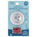 Key & Castle Puck Light, Silver with Batteries