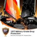 3 Pack Military-Grade Shatterproof for iPhone 16 Pro Max Screen Protector [9H+ Tempered GlassOne-Step Installation] Full Edge Coverage Bubble Free Top-Notch Protection (Transparent)