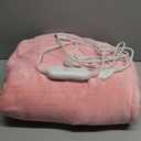 Homemate Heated Blanket Electric Throw - 50"x60" Heating Blanket Throw 1/2/4/6/8 Hours Auto-Off 10 Heat Level Over-Heat Protection Flannel Sherpa ETL Certification