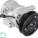 Air Conditioning Compressor and A/C Clutch for Jeep Grand Cherokee 4.0L 1999-2004, for Jeep Wrangler 4.0 1999 2000 2001 2002 2003 2004 2005 2006