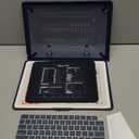 SEYMAC stock Case for MacBook Air 15 inch, Shock-Absorbing Protection with Folding Stand &Mouse Pad Case for MacBook Air 15 inch, Blue