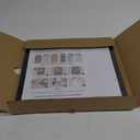 NAIMOER Upgraded 2Pack Diamond Painting Frames, Frames for 35x35cm Diamond Painting Canvas, Magnetic Diamond Art Frame Self-Adhesive, Diamond Painting Frames with Hooks for Wall Window Door (Black)