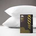 Mayfair Linen 100% Egyptian Cotton Pillow Cases King - 1000 Thread Count White King Pillow Cases Set of 2, Soft Cooling & Breathable Extra Long Staple Sateen Weave Cotton Pillowcases for King Pillows