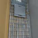 iMounTEK Humane Live Animal Trap Animal Trap 32X12.5X12In Large Humane Cat Trap Catch Release Animal Rodent Cage Collapsible Galvanized Wire for Small Raccoons Beavers Groundhogs Foxes Armadillos