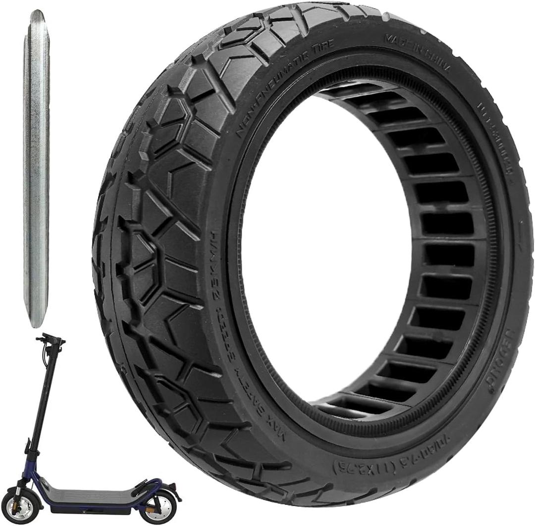 70/60-7.5 Off-road Solid Tire, 11x2.75 Scooter Tire, 11 inch Scooter Tubeless Solid Tire, for Segway Ninebot Max G3/ZT3/ZT3 Pro Electric Scooter (1 Pack)