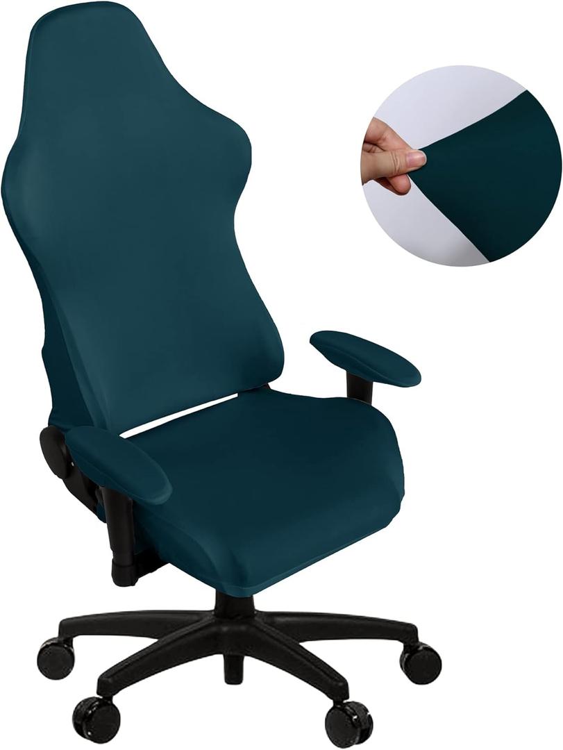 SARAFLORA Gaming Chair Covers Stretch Washable Computer Chair Slipcovers for Armchair, Swivel Chair, Gaming Chair,Computer boss Chair (Sapphire, X-Large)