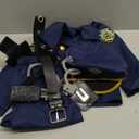 Police Officer Costume for Kids Deluxe Cop Police Costume for Boys Pretend Play Set Halloween Cosplay Party (3-4T)