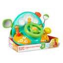 Bright Starts Lights and Colors Driver Toy Steering Wheel with Car Sounds for Pretend Play - Green, 6 Months and up