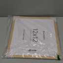 upsimples 12x12 Frame, Natural Solid Wooden Picture Frames, Display 8x8 with Mat or 12 x 12 Without Mat, Wall or Tabletop, 1 Pack, Natural