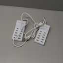 USB Charging Station with 6 USBA & 4 USBC Ports, 50W 10A USB Charging Block for Smart Phone, Tablet, Laptop, Multiple Devices  USB Power Strip with AutoDetect Technology (2 PCS)