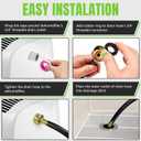 13FT Dehumidifier Drain Hose 3/4" FHT,Leakproof Dehumidifier Hose with Rustproof Durable Connector,Thickened drain hose for dehumidifier indoor,Perfectly Compatible with Most Brands of Dehumidifiers