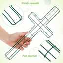 Wire Cross Wreath Frame: 2Pcs Cross Shaped Metal Wire Wreath Frame Form Floral Garden s Metal for Easter Christmas Holiday Church DIY Craft Project - 16 Inch