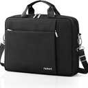 Ferkurn Laptop Bag Case for Women Men Computer Bag Compatible with HP Envy Pavilion Omen/LG Gram/MSI/Dell Inspiron XPS/Lenovo/Acer, Shoulder Strap Carrying Messenger Briefcase, Black, 17 17.3 Inch