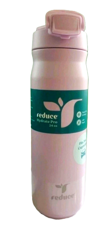 Reduce Hydrate Pro 24oz Flip Sip & Go Stainless Steel Water Bottle – Leakproof B