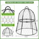 Decoroca 8 PCS Garden Cloches for Plants - Chicken Wire Plant Protectors from Animals, Outdoor Plant Cages to Keep Squirrels, Rabbits & Birds Out of Vegetable - DIY in 5 Forms - Sturdy Anti-Rust Dome