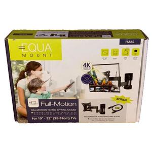 EQUA FULL MOTION TILTING TV WALL MOUNT BRACKET SWIVEL 10"-32" IN LED LCD NEW