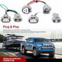 Nilight 4 Pin Trailer Wiring Harness Kit 56349 Vehicle Standard 4 Way Connector Custom for Toyota Tacoma 2016 2017 2018 2019 2020 2021 2022 2023 Simple Fit Tow Hitch Accessories