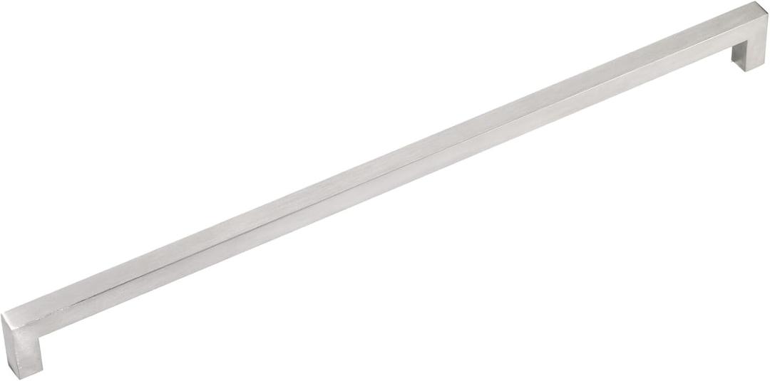 Richelieu Hardware BP604480170 Wingate Collection 18 7/8-inch (480 mm) Center-to-Center Stainless Steel Modern Cabinet and Drawer Pull Handle for Kitchen, Bathroom, and Furniture