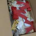 45" Large Outdoor Lighted Christmas Reindeer Family Set Decor, 3Pcs Handmade Light Up Xmas Deer Decoration with Stakes, Safe Material LED Plug and Play Outside Holiday Ornaments for Yard Lawn Garden (2D-Gold-B)