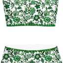 blibean Teen Girls Swimsuits Two Piece Bikini Sets with Chest Pad Size 12-13 Years
