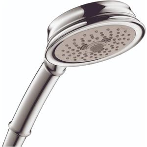 Hansgrohe Croma 100 Classic 5-inch Classic Handheld Shower Head 3-Spray in Chrome, 04932000