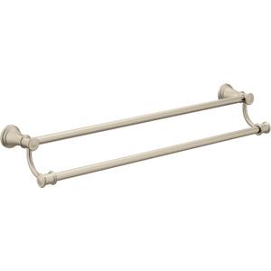 Moen YB6422BN Belfield 24-Inch Bathroom Double Towel Bar, Brushed Nickel