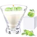 MTLEE Martini Candle Gift for Women Dirty Martini Soy Wax Cocktail Olive Juice Scented Candle in Glass Cute Funny Gifts for Mother's Day Birthday Home Housewarming Decor
