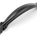 Jetland Cabinet Hardware Handle Pull - 10-Pack, Flat Black, 3-3/4" (96mm) Hole Centers, PW8803096