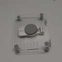 360 Rotating Acrylic Tablet Stand, Adjustable Desk Stand Foldable Clear Holder Stands Compatible for iPad Pro, Air, Mini, Kindle, Surface Pro, Galaxy Tab, Phone, 4-13",Clear