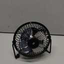 GPX Mini 4" USB Personal Fan, Compatible with Computers, Laptops, Portable Chargers, Black (AU25B)