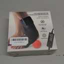 sticro Ankle Heating Pad for Achilles Tendonitis and Plantar Fasciitis Relief, Heated Ankle Brace Foot Heating Pad Wrap with Massage Ball for Sprained Ankle, Arthritis Foot Heel Pain Relief (Gray)