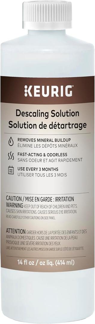 Keurig Brewer Cleaner Includes 14 oz. Descaling Solution, Compatible Classic/1.0 & 2.0 K-Cup Pod Coffee Makers