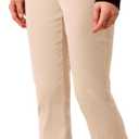 Tribal Women's Performance Stretch Slimming Capri Pants with Flatten It Tummy Control (Brown)size 12