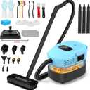 Steam Cleaner,2500W Steam Cleaner 1.6L Tank,10s Heat-Up 3-Level Handle,Handheld Steamers,Portable Steamer for Cleaning,Steamer for Cleaning,34PCS Accessories for Home Car Tile Grout Couch Grease Dirt